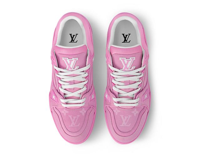 Louis Vuitton Sneakers LV Trainer rosa - vista 2