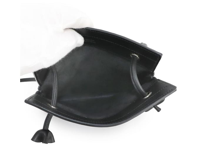 Borsa a spalla mini Aline di Hermès Nero - vista 5
