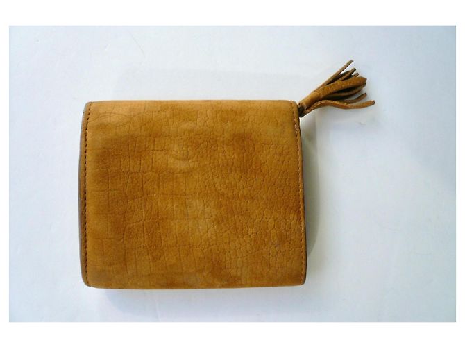 JEROME DREYFUSS Cartera de Ante JERRY Camel Excelente Estado Camello - vista 2