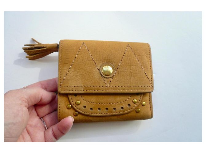 JEROME DREYFUSS Cartera de Ante JERRY Camel Excelente Estado Camello - vista 8