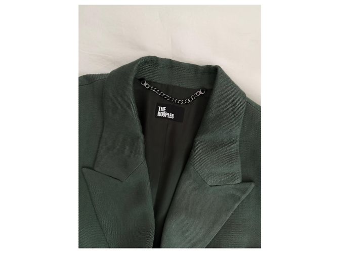 The Kooples Blazer duplo verde escuro - view 5