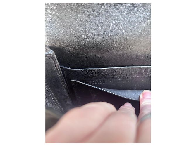 Borsa in pelle nera grigia Burberry Nero - vista 15