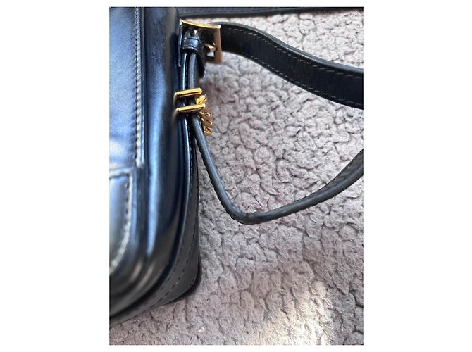 Borsa in pelle nera grigia Burberry Nero - vista 17