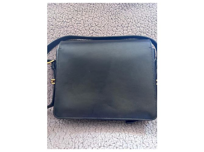 Borsa in pelle nera grigia Burberry Nero - vista 6