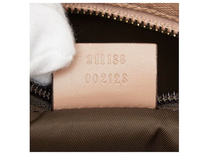 Borsa tote Gucci GG stampata beige - vista 15