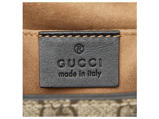 Gucci GG Supreme Padlock Rucksack Mehrfarben Beige - Ansicht 10
