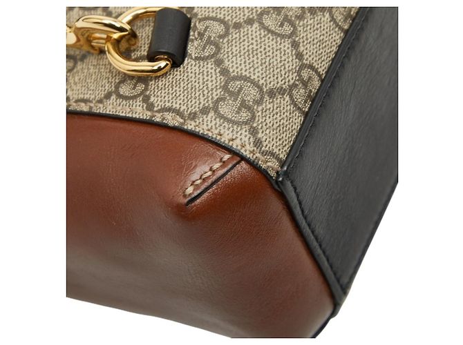 Gucci GG Supreme Padlock Rucksack Mehrfarben Beige - Ansicht 7
