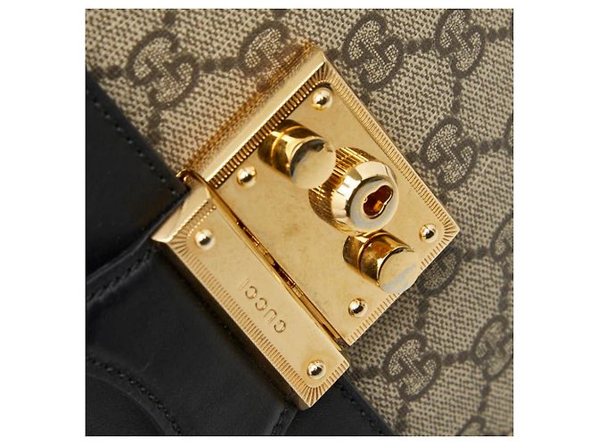 Gucci GG Supreme Padlock Rucksack Mehrfarben Beige - Ansicht 8