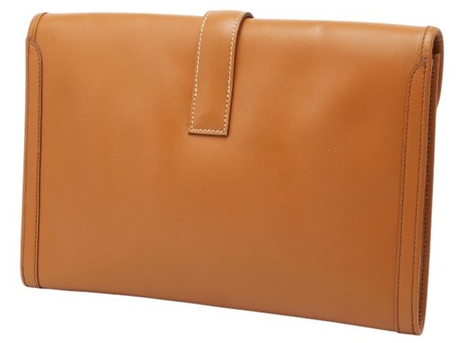 Borsa Clutch Jige PM di Hermès Marrone - vista 2
