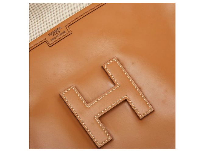 Borsa Clutch Jige PM di Hermès Marrone - vista 6