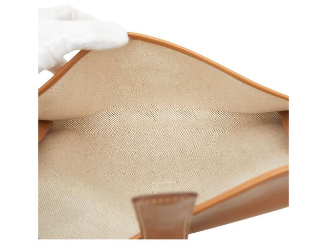 Borsa Clutch Jige PM di Hermès Marrone - vista 8