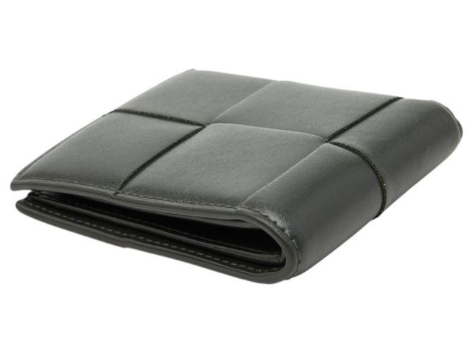 Carteira bi-fold de couro caqui Bottega Veneta - vista 5