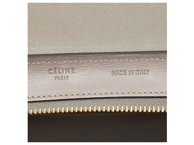 Edge Céline Celine Trapeze Small Tricolor Handbag/Shoulder Bag Brown Black Beige - view 10