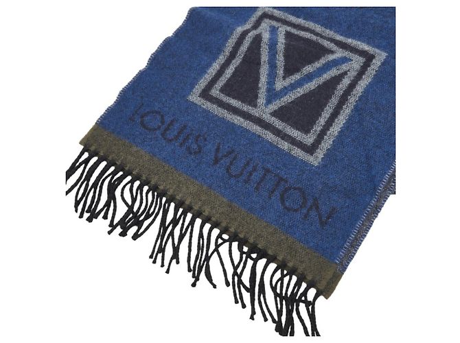 Bufanda LV Sticker Louis Vuitton Azul Multicolor - vista 3