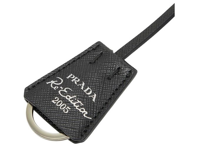 Saffiano Borsa a spalla Re-Edition 2005 in Re-Nylon di Prada Nero - vista 14
