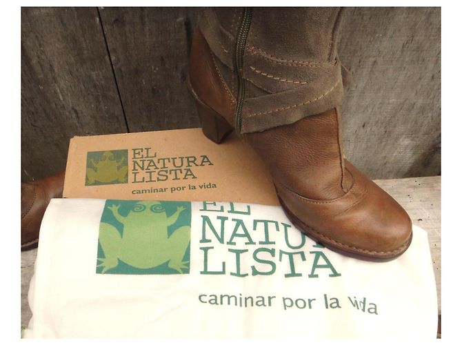 Autre Marque Stivali El Naturalista in pelle e camoscio marroni Marrone - vista 6