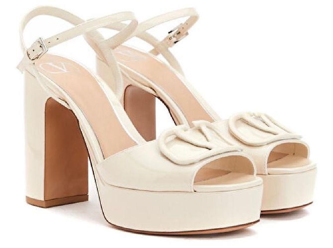 Sandali a piattaforma Vlogo di Valentino Garavani Beige - vista 9