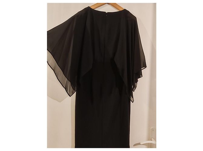 Abito Cape Trasparente Nero Joseph Ribkoff - vista 5