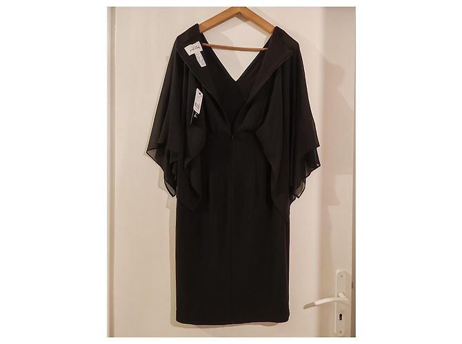 Abito Cape Trasparente Nero Joseph Ribkoff - vista 6