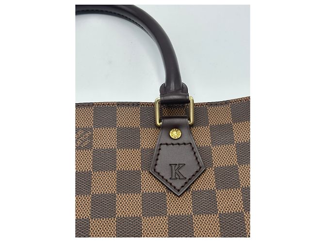 Sac Plat Damier GM de Louis Vuitton Marron - vue 7
