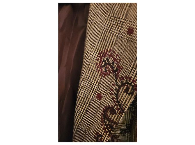 Autre Marque Blazer para mujer Rinascimento con estampado de paisley y encaje Castaño Multicolor - vista 3