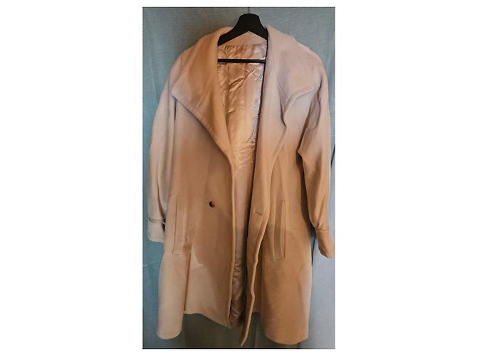 Autre Marque Abrigo de Lana Clásico en Beige - vista 2