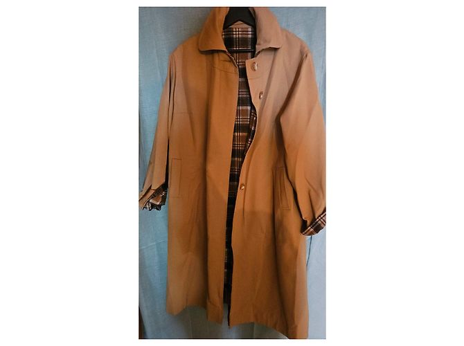 Autre Marque Trench coat clásico con forro a cuadros Castaño Multicolor - vista 2
