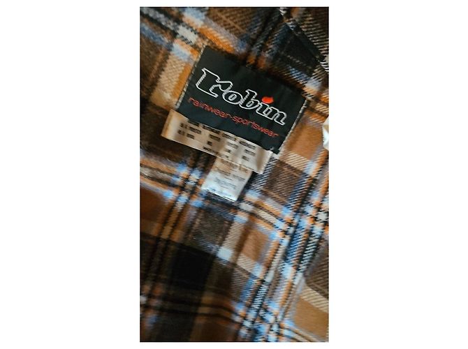 Autre Marque Trench coat clásico con forro a cuadros Castaño Multicolor - vista 4