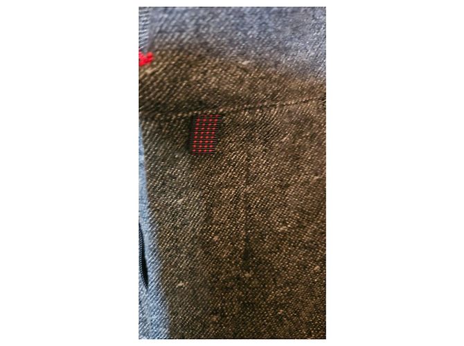 Autre Marque BARONIO Sportive Grey Wool Slim Fit Pants - view 3