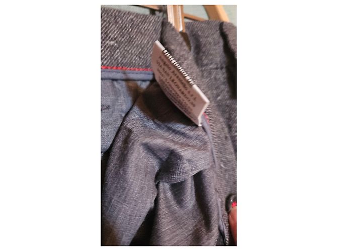 Autre Marque BARONIO Sportive Grey Wool Slim Fit Pants - view 6