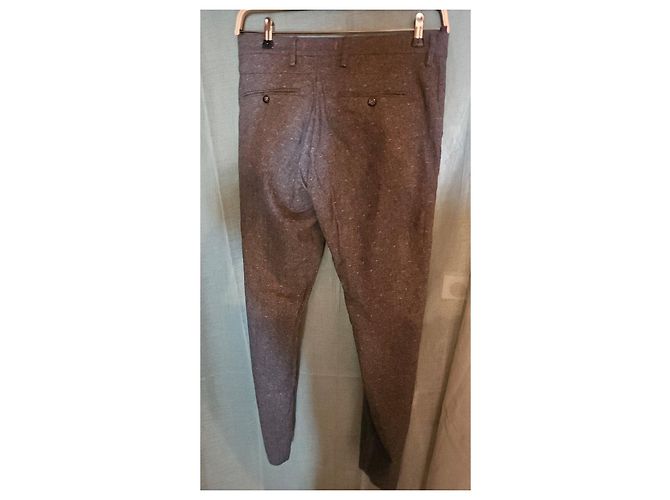 Autre Marque BARONIO Sportive Grey Wool Slim Fit Pants - view 7