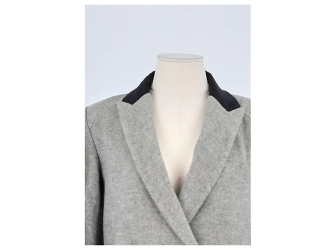 Zadig & Voltaire Abrigo de lana gris - vista 2