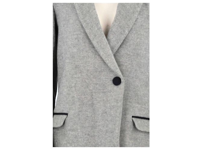 Zadig & Voltaire Abrigo de lana gris - vista 3