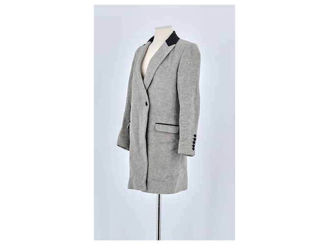 Zadig & Voltaire Abrigo de lana gris - vista 4