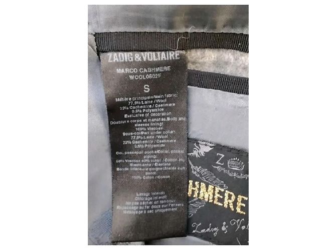 Zadig & Voltaire Abrigo de lana gris - vista 8