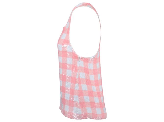 Autre Marque Top sin mangas con lentejuelas Ashish Blanco - vista 3