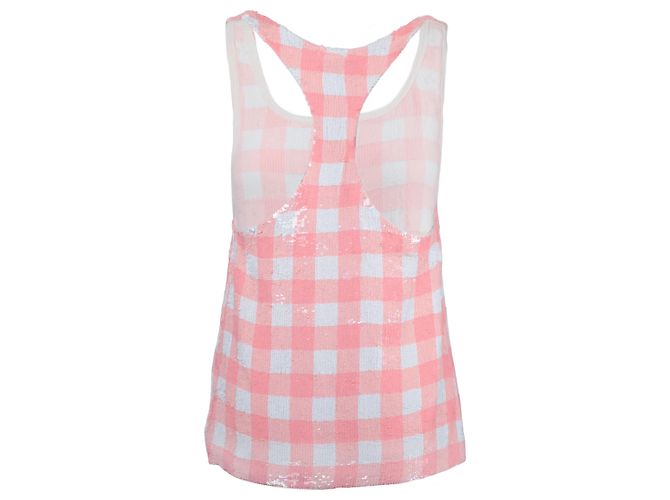 Autre Marque Top sin mangas con lentejuelas Ashish Blanco - vista 4