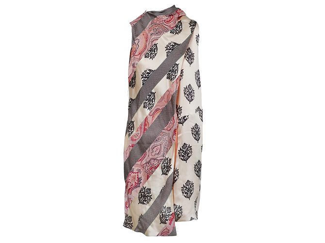 Céline Multicolor Seidenprintkleid Mehrfarben - Ansicht 3