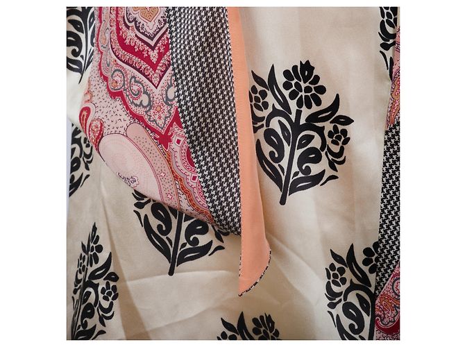 Céline Multicolor Seidenprintkleid Mehrfarben - Ansicht 9