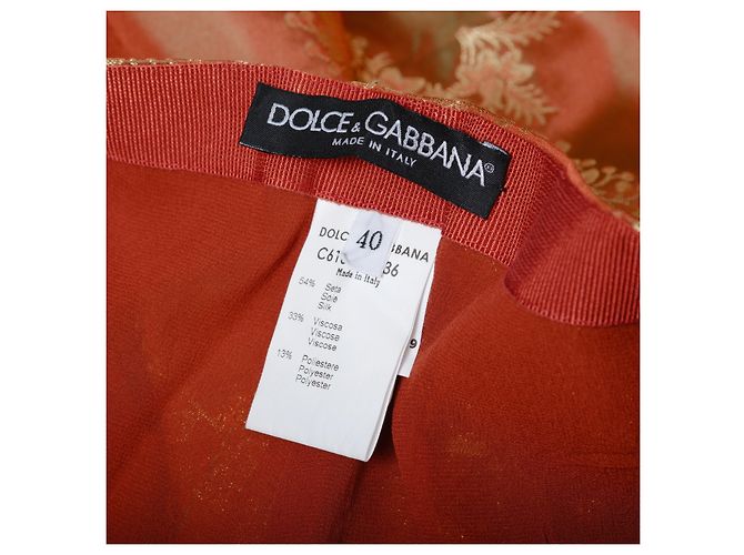 Pantaloni dritti Dolce & Gabbana Arancione - vista 10