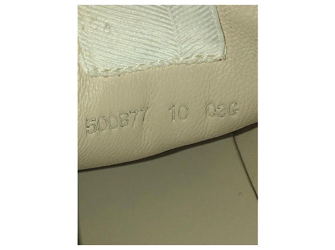 Gucci Tiger-Print-Leder-Sneaker Weiß - Ansicht 8