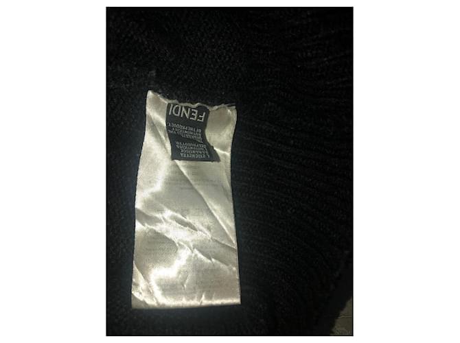 Schwarzer FF-Logo-Strickpullover von Fendi - Ansicht 6