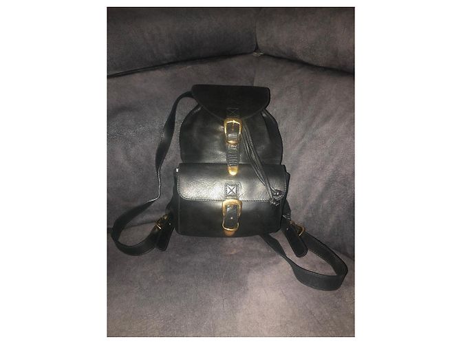 Schwarzer Leder-Rucksack mit Medusa-Logo Gianni Versace Couture - Ansicht 2