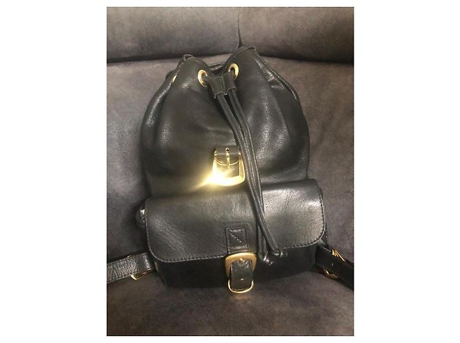 Schwarzer Leder-Rucksack mit Medusa-Logo Gianni Versace Couture - Ansicht 8