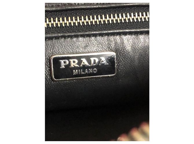 Borsa Clutch Prada Saffiano Lux Metallico - vista 11