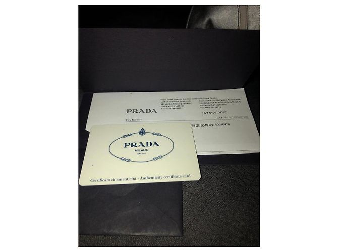 Borsa Clutch Prada Saffiano Lux Metallico - vista 7