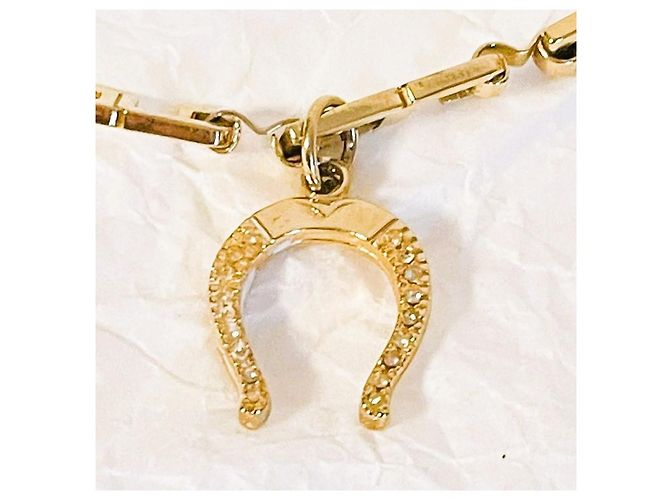 Splendida collana DOLCE & GABBANA dorata con charms portafortuna Multicolore D'oro - vista 4