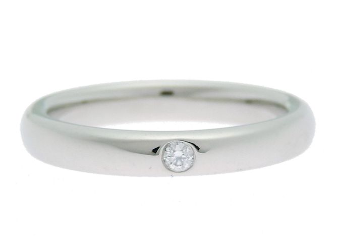 Elsa Peretti Stapelring mit Diamant von Tiffany & Co. - Ansicht 4