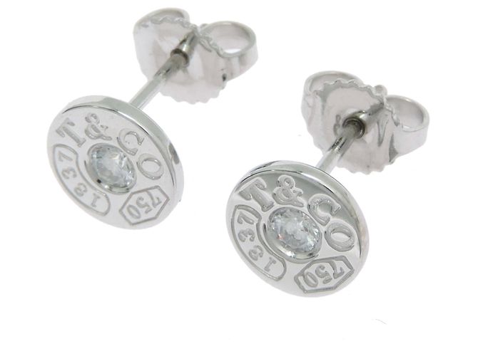 Brincos de diamante Circle 1837 da Tiffany & Co. - vista 2