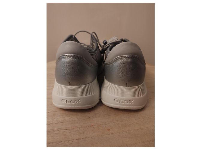 Sneakers Argento Geox con Strass Grigio - vista 8